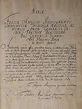 Gründungsurkunde von 1682